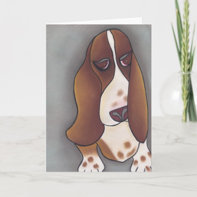 Carte Le basset-hound d'Angela par Robyn Feeley (Devant)