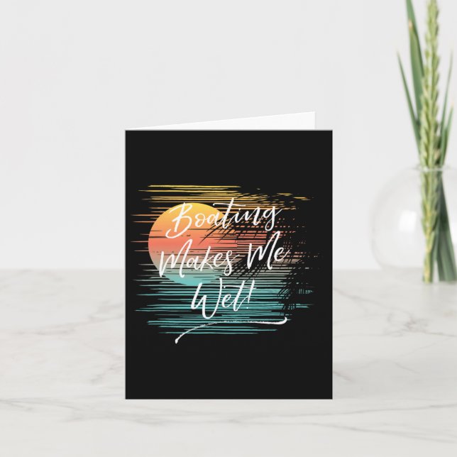 Carte Le bateau me mouille  (Devant)