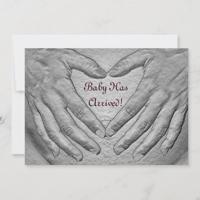 Carte Le bébé est arrivé (Devant)