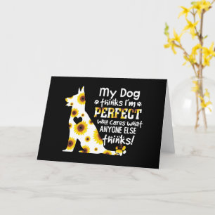 Carte Le berger allemand My Dog pense que je suis parfai