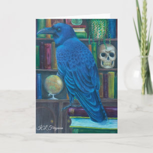 Carte Le bibliothécaire - Salutation blanche
