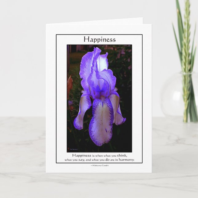 Carte Le bonheur est quand… (Devant)