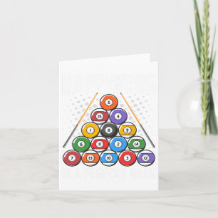Carte Le Bonheur Est Un Rack Parfait - Snooker Billiards