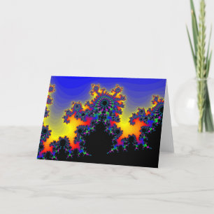 Carte Le bord de la fractale :