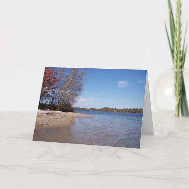 Carte Le bord de mer sur la Lake Card (Devant)