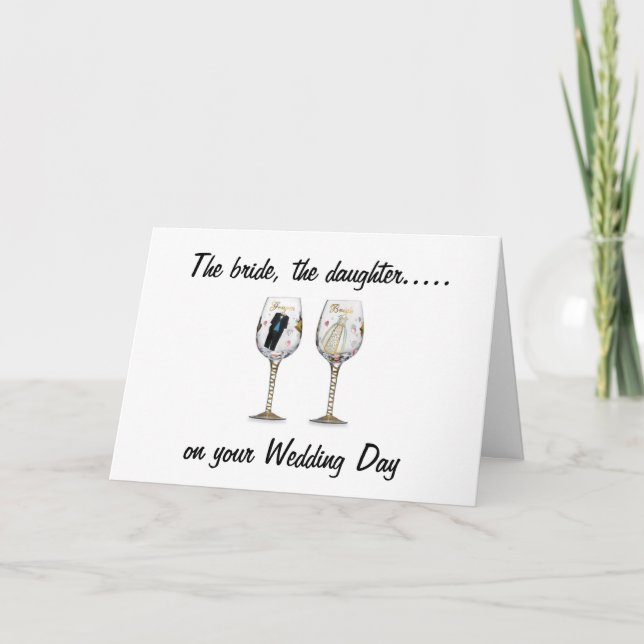 CARTE LE BRIDE-LA FILLE-MARIAGE (Devant)