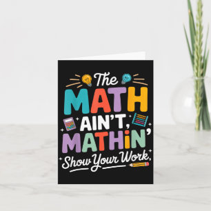 Carte Le calcul ne se calcule pas professeur nerd mème d