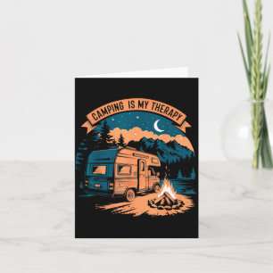 Carte Le camping est ma thérapie