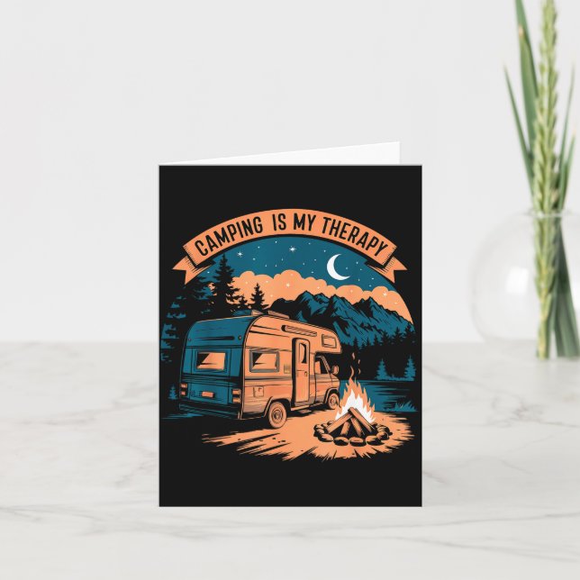 Carte Le camping est ma thérapie  (Devant)