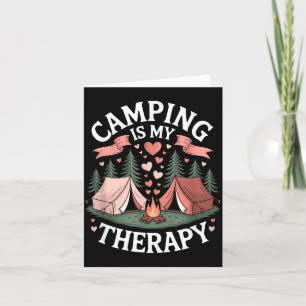 Carte Le camping est une thérapie amateur de camp en ple