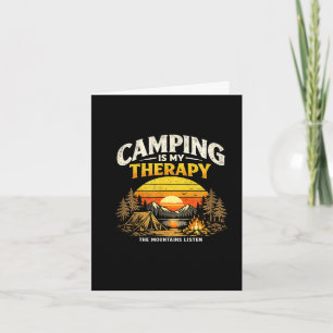 Carte Le camping est une thérapie design de camping exté