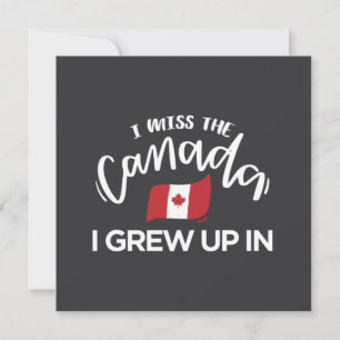 Carte Le Canada Dans Lequel J'Ai Grandi Me Manque.