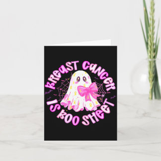 Carte Le cancer du sein est Boo Sheet Halloween Cancer d