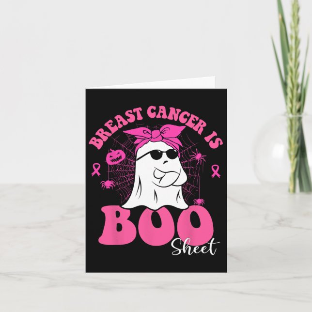Carte Le cancer du sein est Bosheet Awareness Halloween  (Devant)