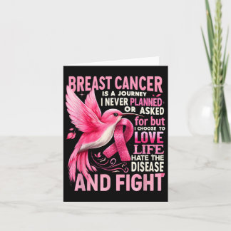 Carte Le Cancer Du Sein Est Un Voyage Que Je N'Ai Jamais