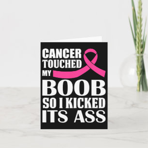 Carte Le Cancer Du Sein Touche Mon Sein Alors J'Ai Comme