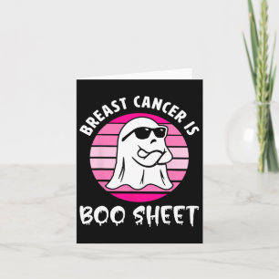 Carte Le cancer est une feuille Boo Halloween Sensibilis