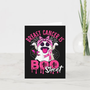 Carte Le cancer est une feuille de Boo Halloween Sensibi
