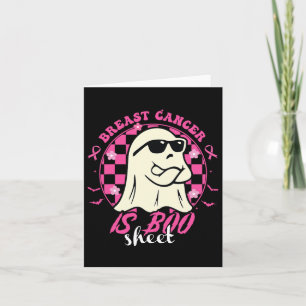 Carte Le cancer est une feuille de boo Halloween Sensibi