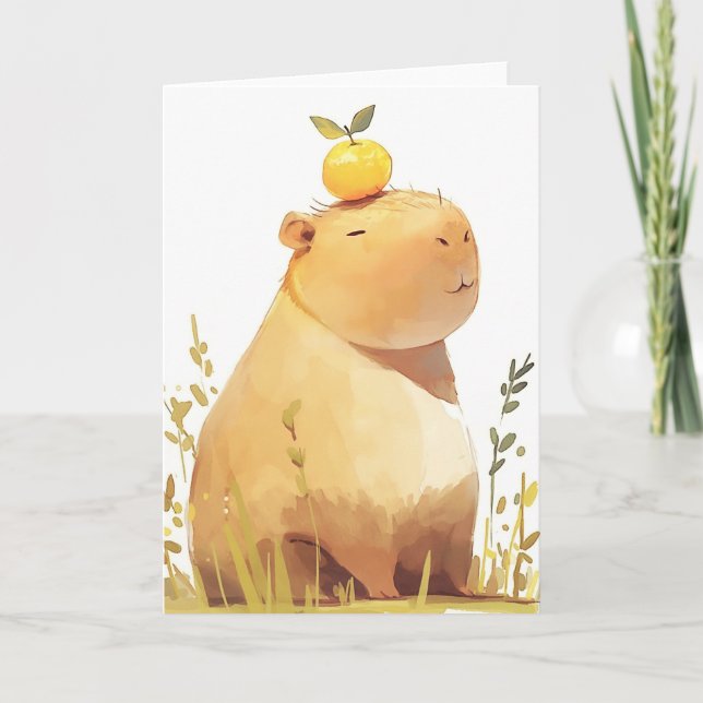 Carte Le Capybara qui portait une orange (Devant)