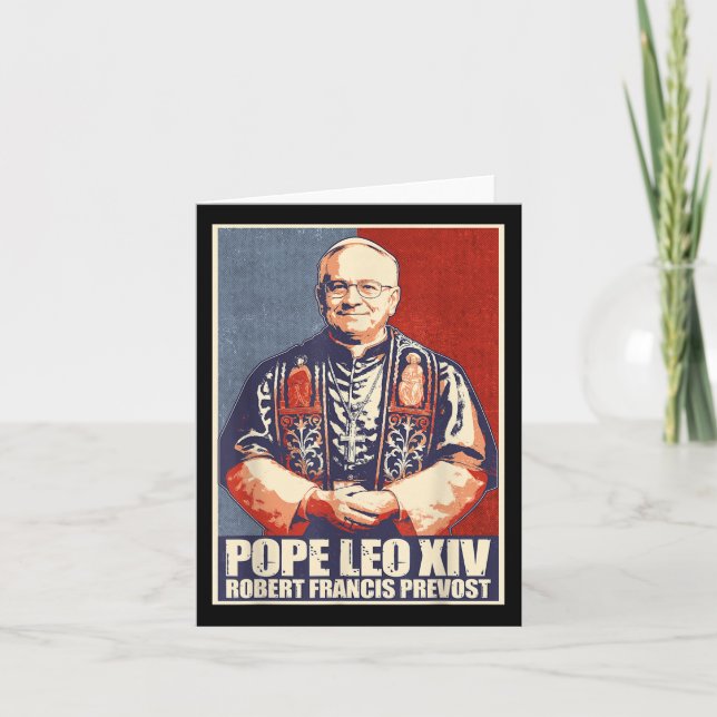 Carte Le cardinal Robert Prevost le pape Leo Xiv 4 (Devant)