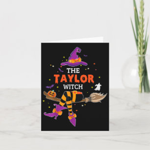 Carte Le Casquette Taylor Witch Halloween Ghost prénom