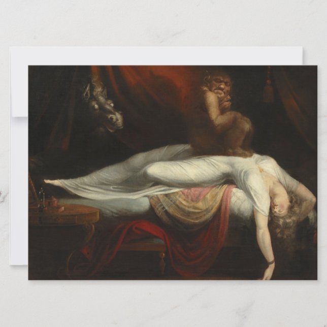 Carte Le Cauchemar (par Henry Fuseli) (Devant)