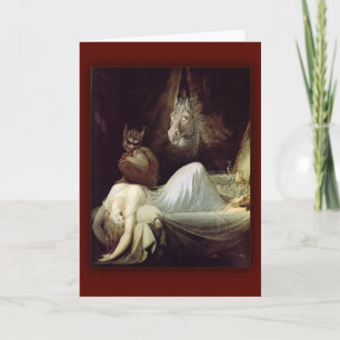 Carte Le cauchemar par Henry Fuseli, 1781