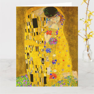 Carte Le célèbre tableau de Gustav Klimt, The Kiss.