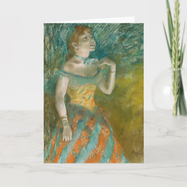 Carte Le chanteur en vert | Edgar Degas (Devant)