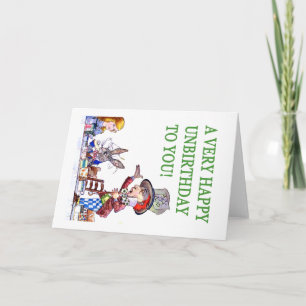 Carte Le chapelier fou dit, A très joyeux anniversaire !