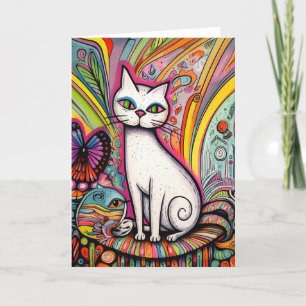 Carte Le chat blanc