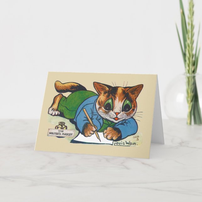 Carte Le chat Mascotte de l'écrivain, Louis Wain (Devant)