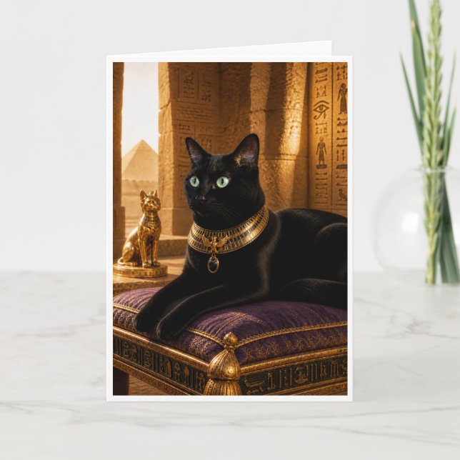Carte Le Chat Noir du Pharaon (Devant)