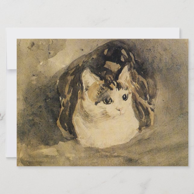 Carte Le chat (par Gwen John) (Devant)