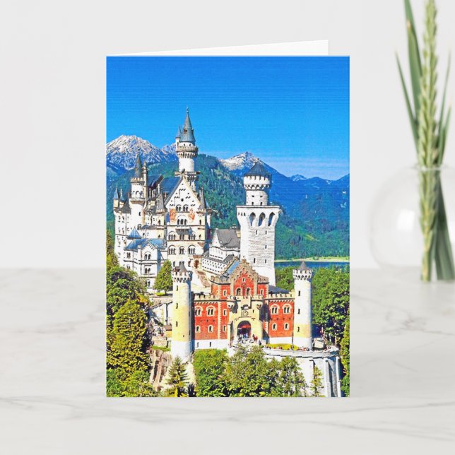 CARTE LE CHÂTEAU DE NEUSCHWANSTEIN, ALLEMAGNE (Devant)