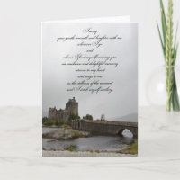 Le château d'Eilean Donan pensant à vous cardent