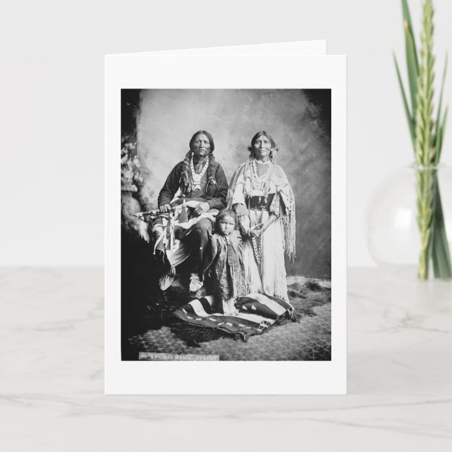 Carte Le chef d'Apache Antonio Maria avec sa famille, 18 (Devant)