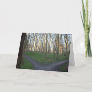 Carte Le chemin diverge - des choix