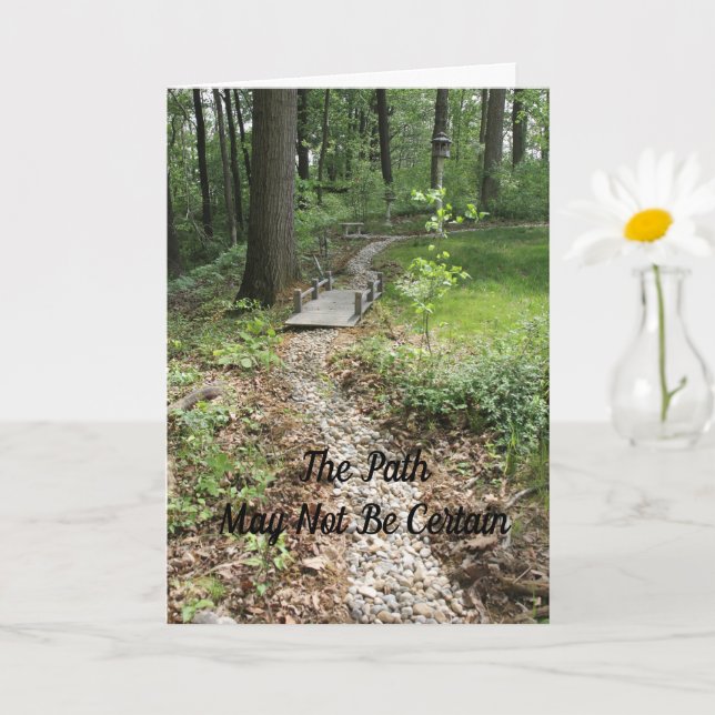 Carte Le Chemin Peut Ne Pas Être Certain (Petite plante)