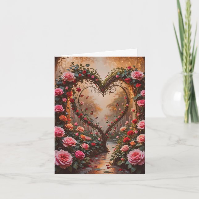 Carte Le chemin vers la Saint-Valentin de mon cœur (Devant)
