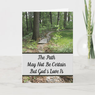 Carte Le Chemin - Vierge à l'intérieur