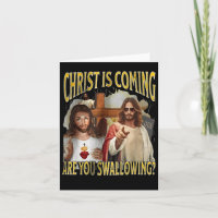 Le Christ arrive Avalez-vous drôle offensant