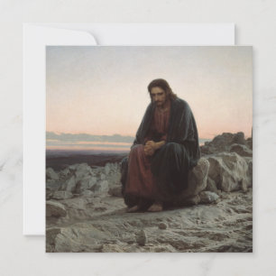 Carte Le Christ dans le désert (par Ivan Kramskoi)