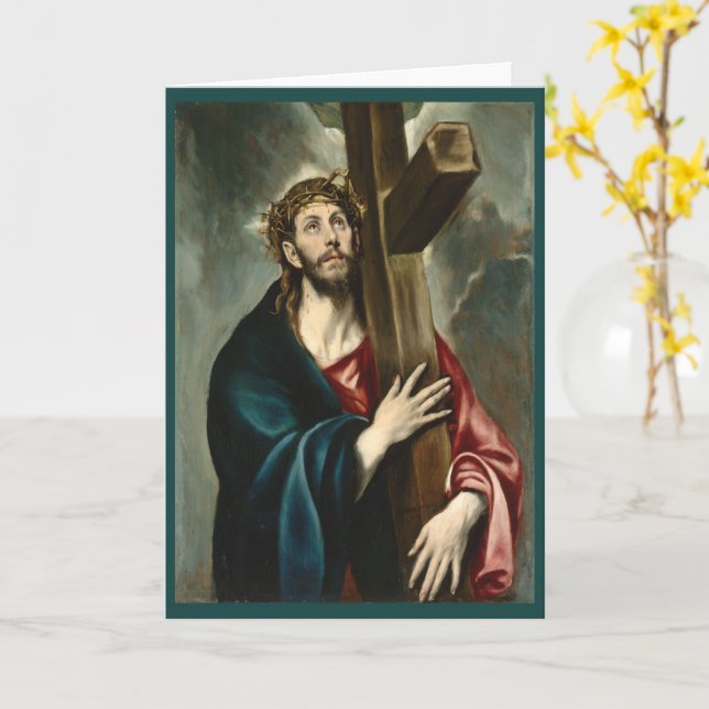 Carte Le Christ portant la Croix, El Greco (Fleur jaune)