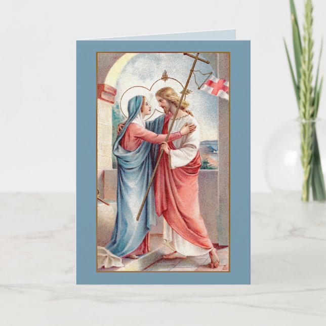 Carte Le Christ ressuscité salue sa mère (MH01) (Devant)