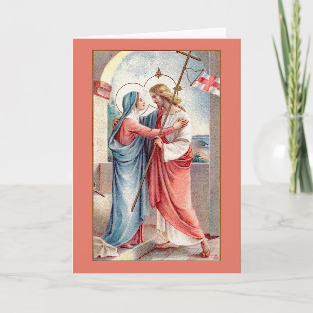 Carte Le Christ ressuscité salue sa mère (MH01) (Devant)