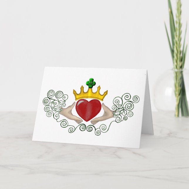 Carte Le Claddagh (couleur complète) (Devant)