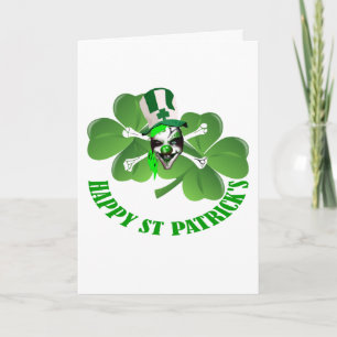 Carte Le clown effrayant de St Patrick heureux