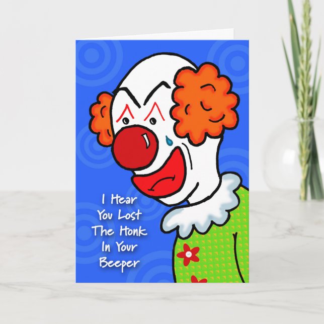 Carte Le clown obtiennent bien (Devant)